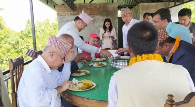 madhaw nepal lunch party