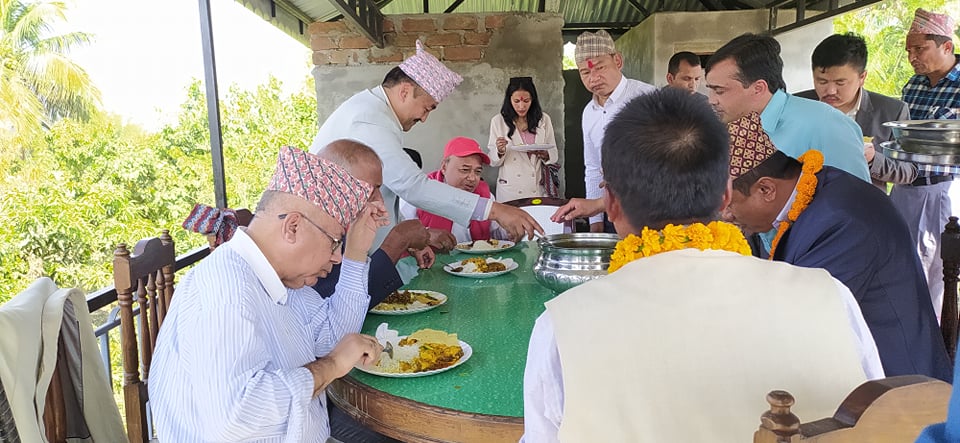 madhaw nepal lunch party